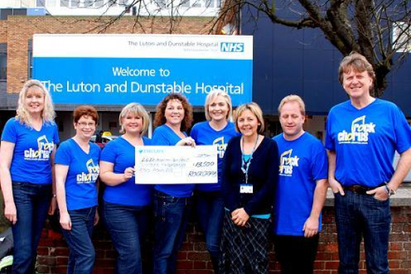 Rock Chorus drums up Â£14k for cancer care unit at the Luton and Dunstable hospital
